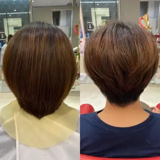 ショート hair make huit8所属・ハイライト&ブリーチ 💇🏼‍♀MAHOのヘアスタイル
