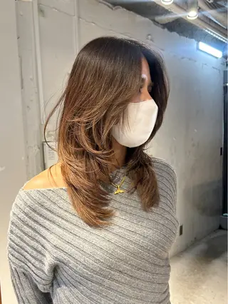 ロング カットモデル募集中 🪐✩ 大久保 那奈のヘアスタイル