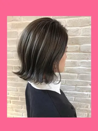 ミディアム カラー hair salon Ranun髪質改善のヘアスタイル