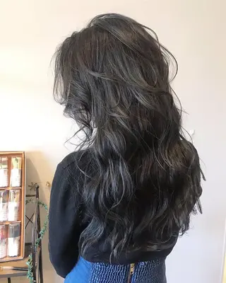 ロング カラー 韓国風・ブリーチなし ・あり後藤　一斗店長のヘアスタイル