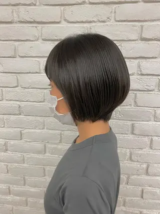 ショート Ms.CHARM所属・透明感カラー🌿 グレージュ🐺陽介のヘアスタイル