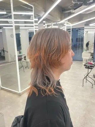 セミロング カラー ヘアアレンジ 【Sweep】おじま のぞみのヘアスタイル