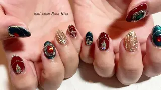 ミディアム ネイル ネイルスタジオ シェイクユアハンズのネイルデザイン