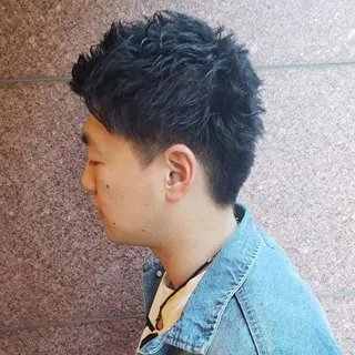 ショート メンズ EMANON名古屋所属・美谷添（ミヤゾエ） まどか大人ヘアサロンのヘアスタイル