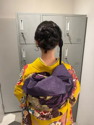 ロング ヘアアレンジ ブリーチ/アレンジ 天満/chihiroのヘアスタイル