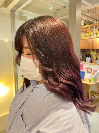 ロング カラー faith hair apros.所属・白上 愛佳のヘアスタイル