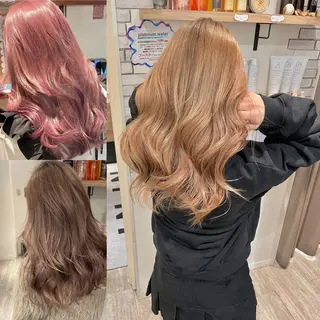 ロング カラー 大人可愛い/レイヤー /ブリーチ/溝口誠二のヘアスタイル