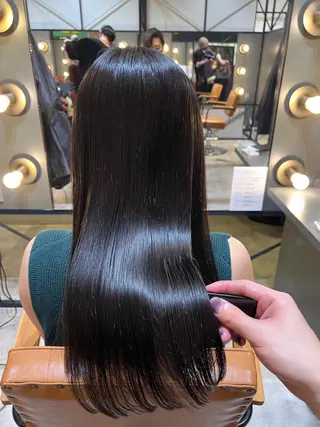 ロング カラー 髪質改善ストレート Kantaのヘアスタイル