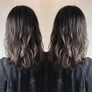 セミロング あらき ちさとのヘアスタイル