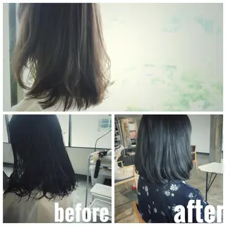 ミディアム パーマ BOB🌟ハイトーン /ブリーチ/TAKUのヘアスタイル