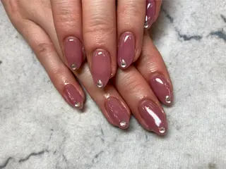 ネイル ネイルリボン 受付スタッフのネイルデザイン