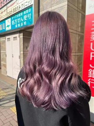 ロング カラー 💖デザインカラー/ タダ ハナカ💖のヘアスタイル