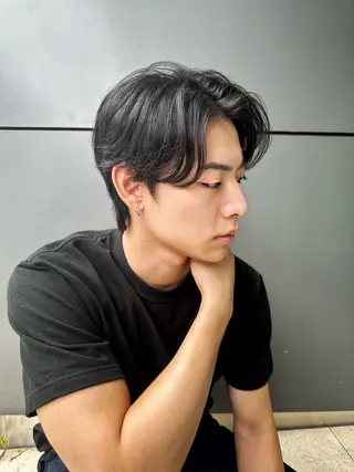 ミディアム メンズ 似合わせボブ/ ショート　原田朝日のヘアスタイル