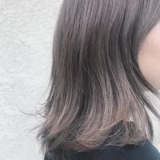 セミロング カラー ヘアアレンジ 韓国🇰🇷髪質改善 Chisaki치사키のヘアスタイル