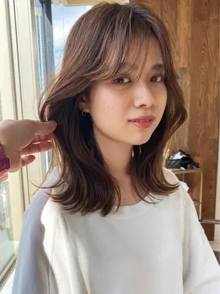 セミロング 【1日2名様限定】 AFLOAT白川雄副のヘアスタイル