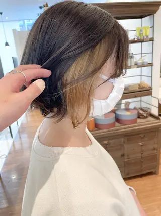 ショート カラー 髪質改善/ブリーチ 田代 龍我のヘアスタイル