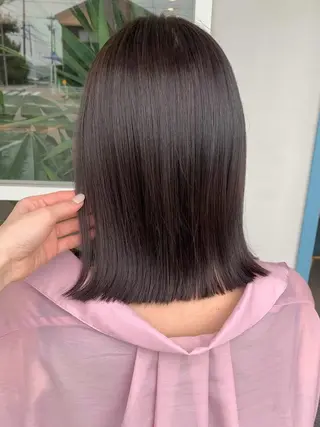 カラー YUME/ ブリーチ／ハイライトのヘアスタイル