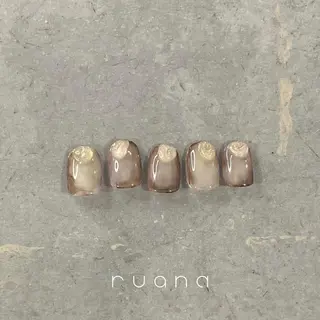 ネイル ニュアンスネイル🧡 rionaのネイルデザイン