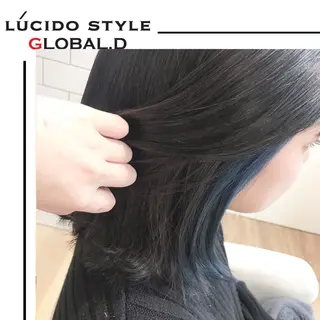 ミディアム カラー Lall  You 大阪所属・🥛洒落髪小顔cut なら龍崎🥛のヘアスタイル