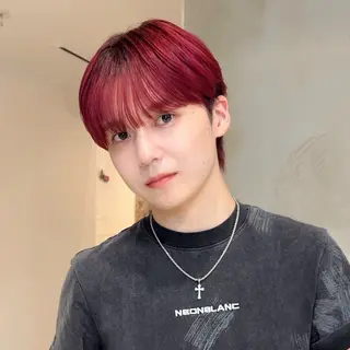 ショート カラー メンズ 岡田大志🇰🇷 中/韓メンズヘアのヘアスタイル