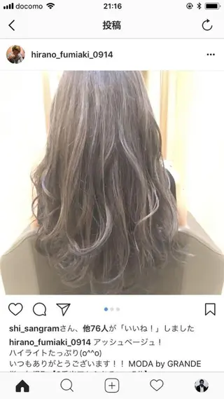 ロング カラー 💎JADE GRACE💎のヘアスタイル