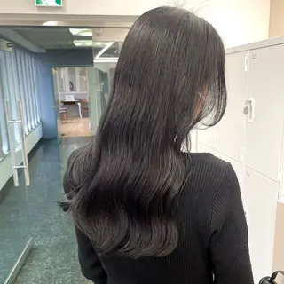 ロング カラー 色白に見える暗髪 梅田・増田のヘアスタイル
