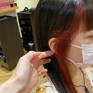 ロング カラー 艶カラー/韓国顔周り 🎀mamiのヘアスタイル
