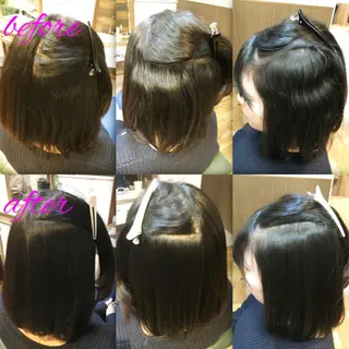 ミディアム パーマ ブリーチ縮毛矯正/ デサキ ショウヘイのヘアスタイル