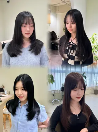 ロング ulu名古屋栄所属・落合しほ/韓国ヘア/ 髪質改善/縮毛矯正のヘアスタイル