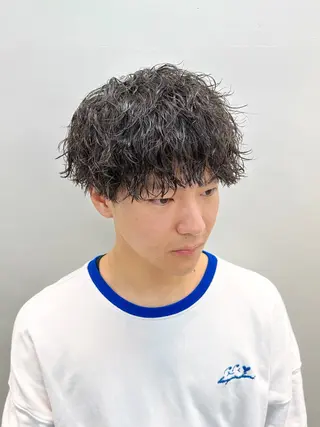 ショート パーマ メンズ メンズパーマ メンズ特化ryoのヘアスタイル