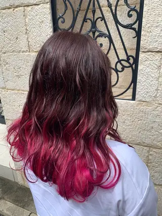 ミディアム ＊ブリーチカラー＊ 🫧M🫧のヘアスタイル