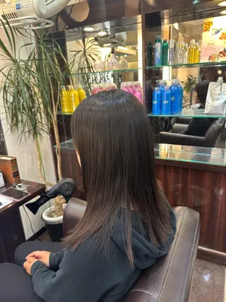 ロング 縮毛矯正&髪質改善/ きょうの🐺のヘアスタイル