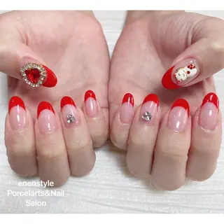 ミディアム ネイル 👑enen style👑のネイルデザイン