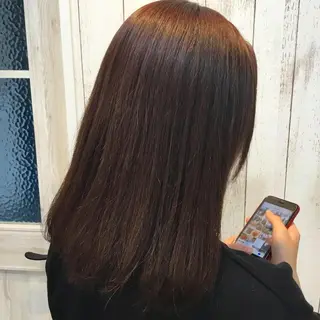 セミロング カラー embrace エンブレイスのヘアスタイル