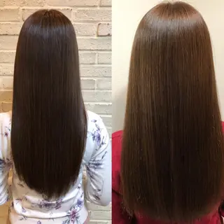 ロング 大人艶カラー/ ショートカット　辻岡のヘアスタイル