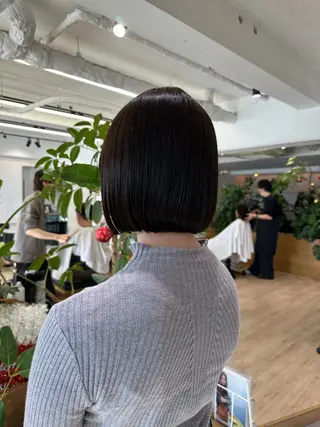 ショート 切りっぱなし/髪質 改善矯正/さやか🫧のヘアスタイル