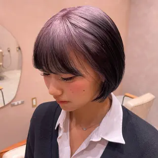 ショート カラー ブリーチ/暖色/ ダブルカラー/ゆきなのヘアスタイル