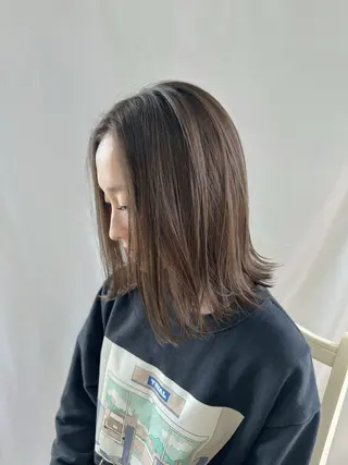 ミディアム KO コウ 【SARA 新宮店】のヘアスタイル
