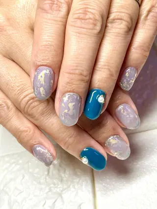 ミディアム ネイル まり りぃ〜んのネイルデザイン