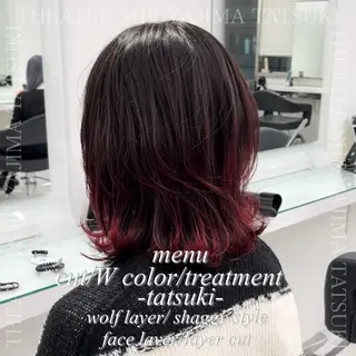 ミディアム 🫧ハイトーン特化 🐺矢島タツキ🐺のヘアスタイル