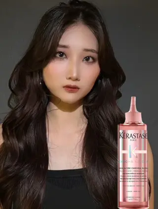 ロング Nanako。/韓国 ヘア/顔周りカットのヘアスタイル