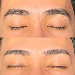 ショート メンズ アイブロウ メンズ眉毛ワックス 青山英憲のヘアスタイル