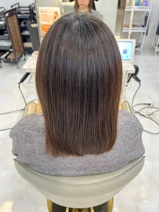 ミディアム 柔らかカラー🤎 luna🧸🤎のヘアスタイル