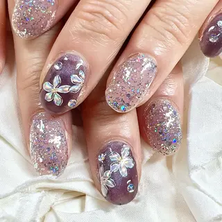 ネイル キャンアイドレッシー六本木店所属・MIKA／耳ツボ ／マグネットネイルのネイルデザイン