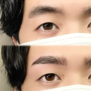 メンズ アイブロウ 🎀パーソナル眉⌇ 束感まつ毛MIOのマツエク・マツパデザイン