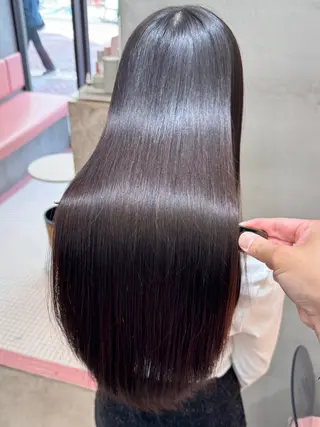 ロング 髪質改善縮毛矯正 リピートNo.1米倉のヘアスタイル