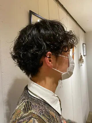 パーマ メンズ ル ウ🪐🪾のヘアスタイル