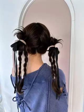 ヘアアレンジ SALOWIN所属・ブリーチ 縮毛矯正/ 艶髪/COCONAのヘアスタイル