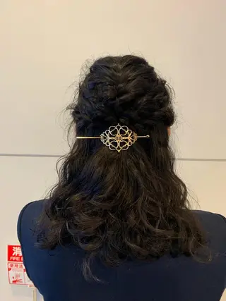 セミロング ヘアアレンジ 髪質改善/縮毛矯正 ツヤ髪🩷さつきのヘアスタイル