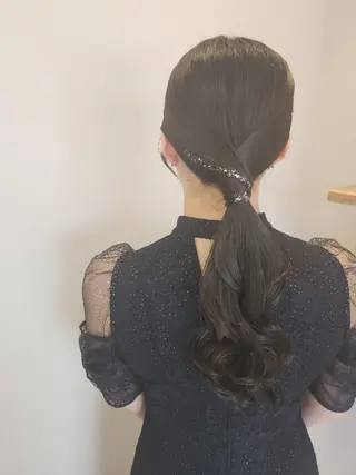 セミロング ヘアアレンジ Era Hatsuneのヘアスタイル